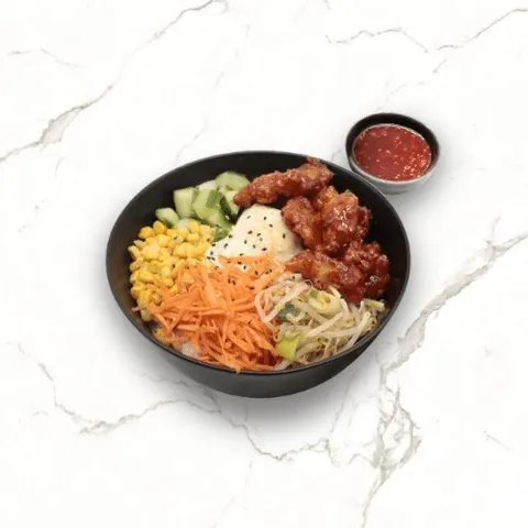 Bibimbap spicy sweet chicken