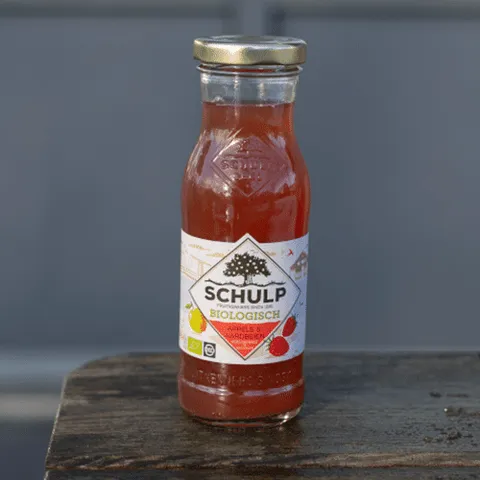 Appel & aardbei sap - biologisch