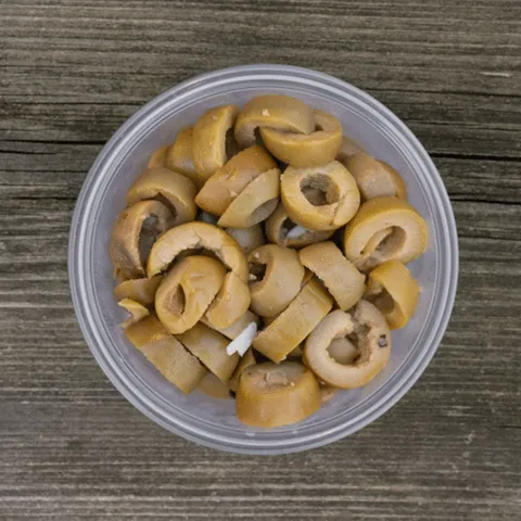 Knoflook olijven