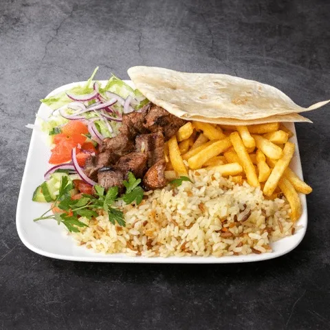 Sis kebab schotel