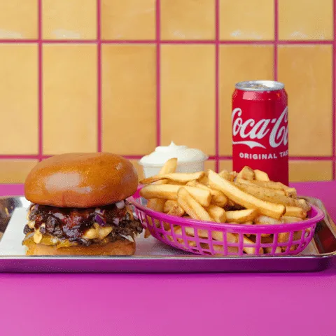 Tropical burger menu