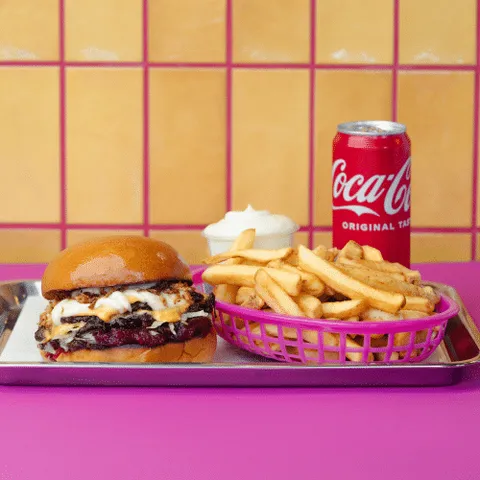 Truffle burger menu