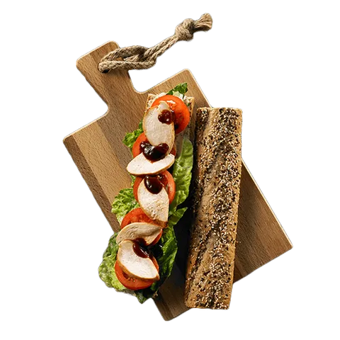 Baguette kip barbecue