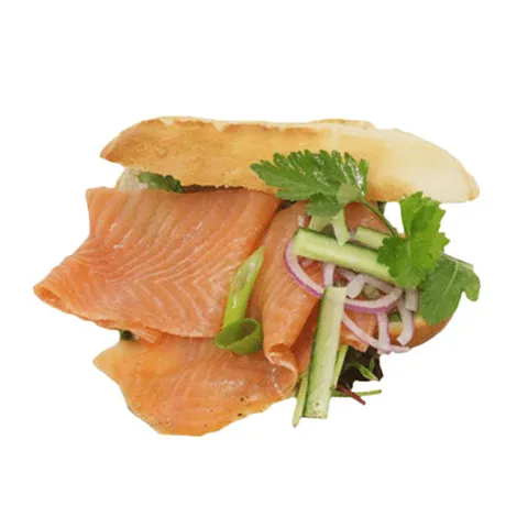 Broodje gerookte zalm