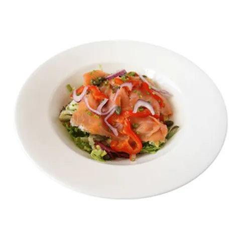 Gerookte zalm salade