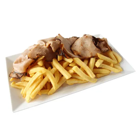 Frites warm vlees