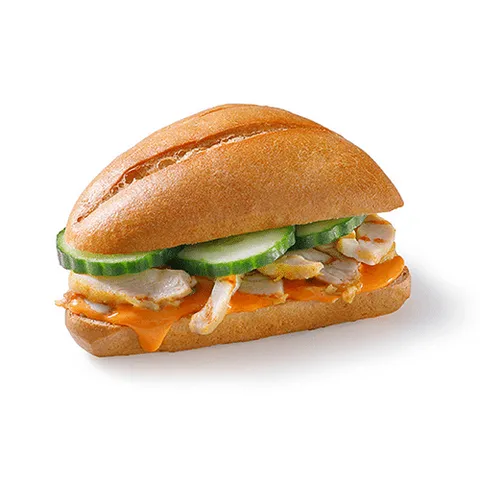 Broodje warme pittige kip