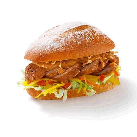 Bartje gehaktbal met satésaus