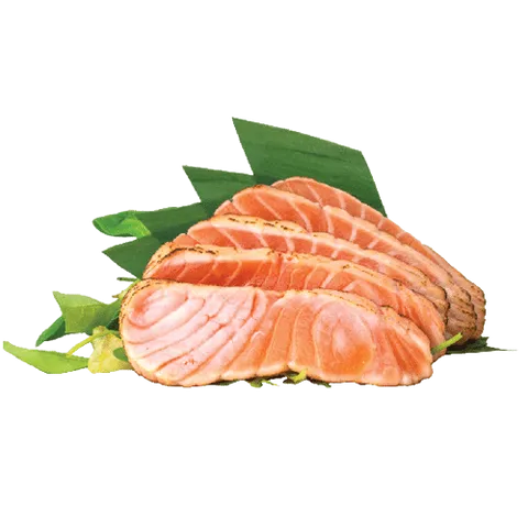 Seared salmon sashimi