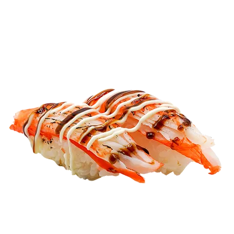 Seared crab leg nigiri