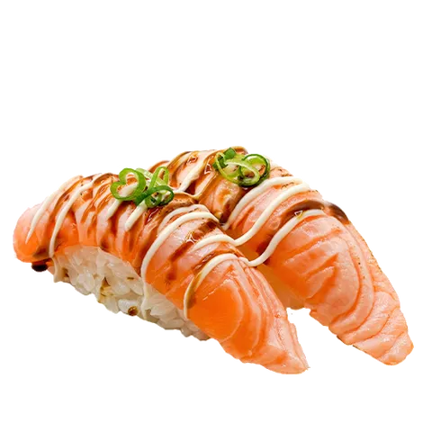 Seared salmon nigiri