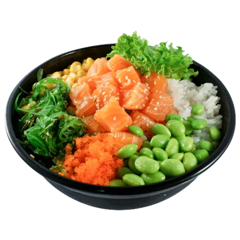 Poké salmon