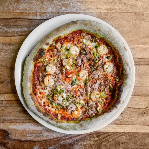 Pizza tonno gamberiti