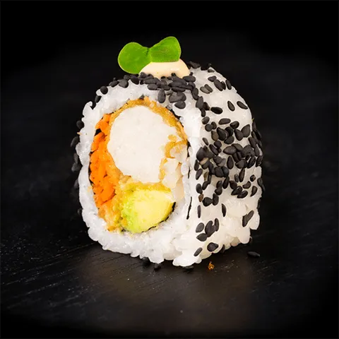 Uramaki vegan lemon ebi