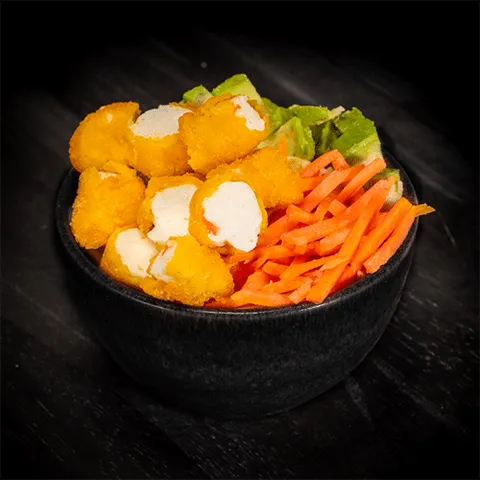 Vegan lemon ebi salad