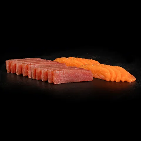Sashimi menu mix zalm en tonijn