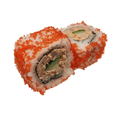 Spicy roasted salmon roll 4 stuks