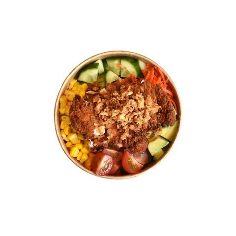 Crispy chicken bowl
