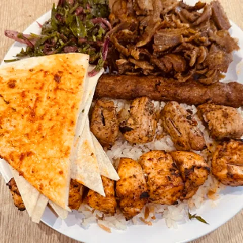 Mixgrill menu van de BBQ