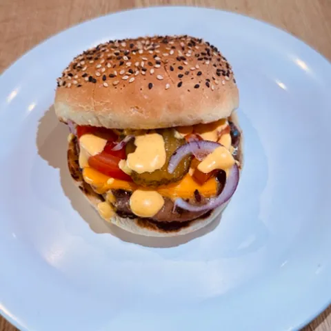 Cheeseburger van 100% beef