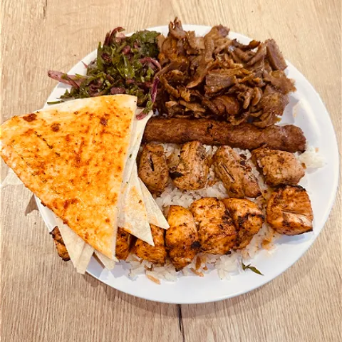 Mixgrill menu van de BBQ