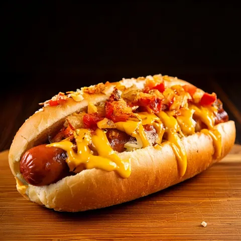 Broodje hotdog chicken