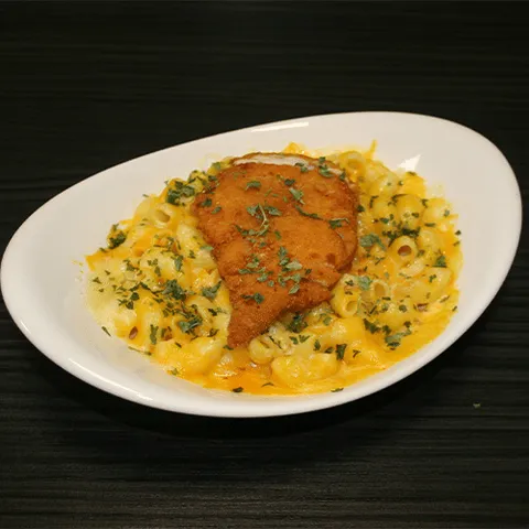 Mac'n cheese crispy chicken