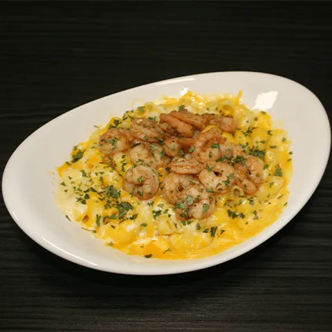 Mac'n cheese shrimps