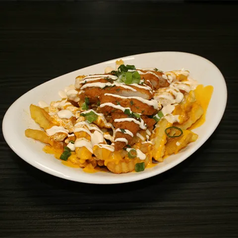 Cheesefries crispy chicken