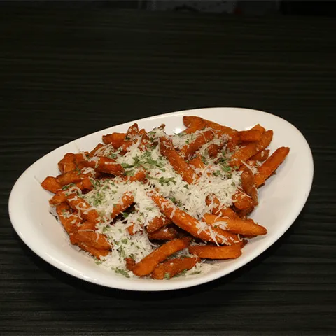 Sweet potato fries parmesan
