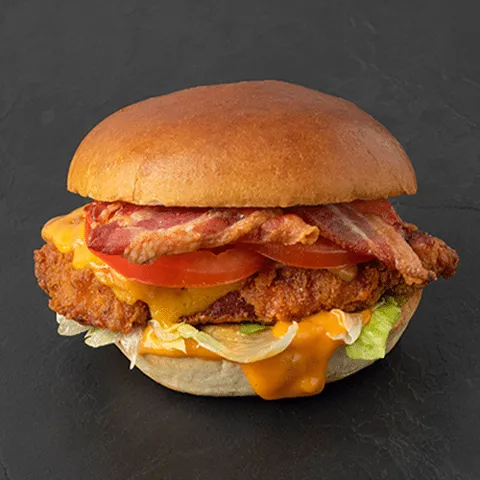 Bacon cheese chickenburger