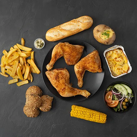 Kippenbout menu