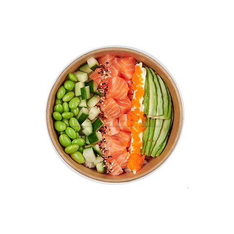 Poké bowl salmon