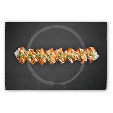 Soft shell salmon roll