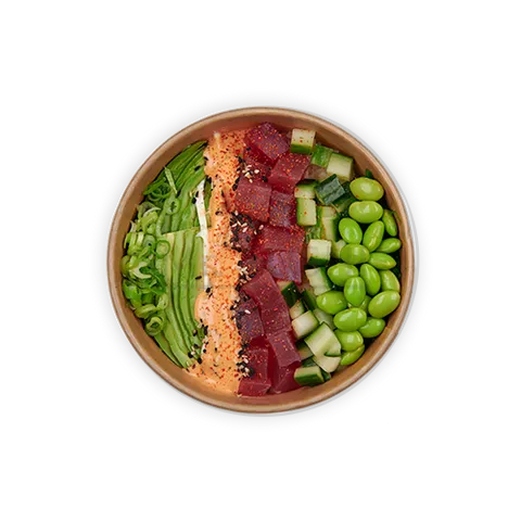 Poké bowl spicy tuna