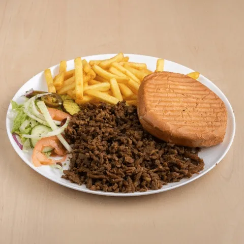Shoarma schotel (100% lamsvlees) extra lams shoarma extra brood