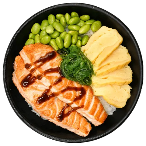Salmon yaki bowl