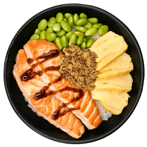 Salmon yaki bowl