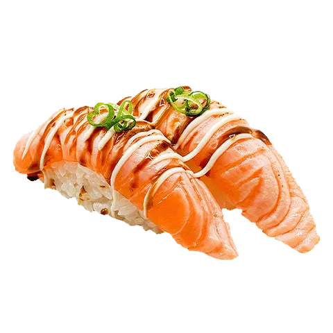 Seared salmon nigiri