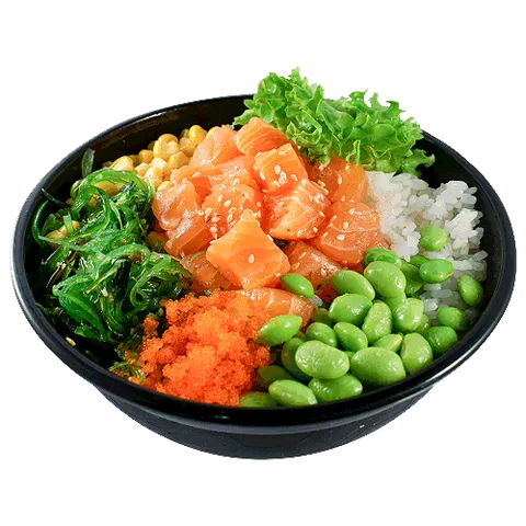 Poke salmon