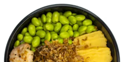 Shrimps curry bowl