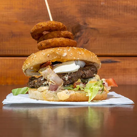 Big mozzarella burger