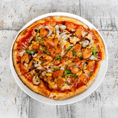 Pizza BBQ kip 36 cm