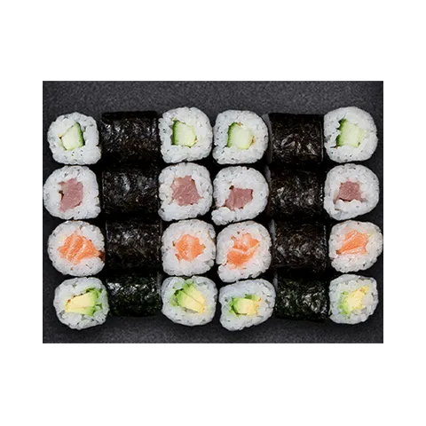 Box A, mini maki, voor 1 persoon (24 stuks)