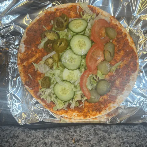 Turkse pizza salade