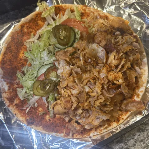 Turkse pizza extra döner
