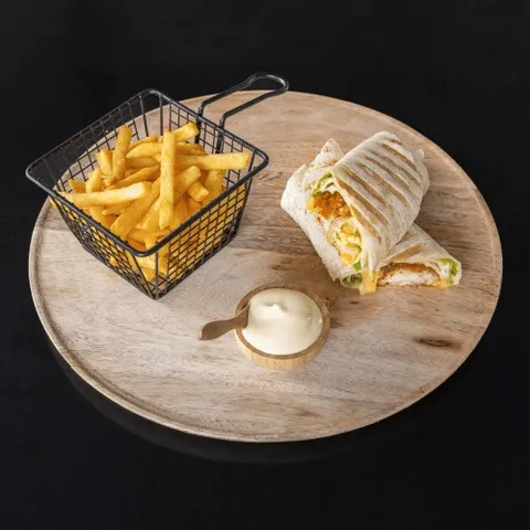 Chicken time wrap menu