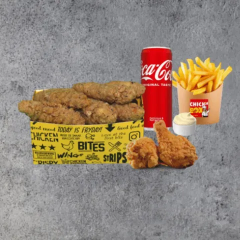 Chick'n meal tenders en hotwings