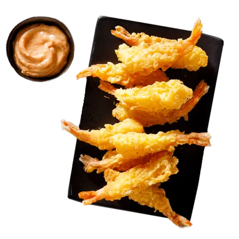 Bak ebi tempura garnalen, 8 stuks