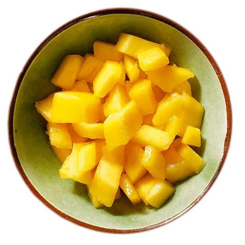 Bakje verse mango's